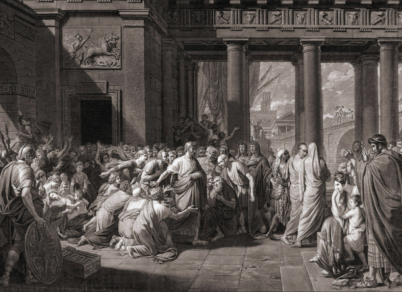 Regulus Returning to Carthage by Valentine Green after work by Benjamin West and published by John Boydell, 1771, mezzotint (BritishMuseum/Classic Image/Alamy)